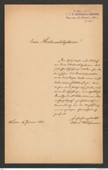 k.k. naturhistorisches Hofmuseum, Intendanzakten 1885-1896 (Hauer), Aktenzahl Z.80/1894, Seite 1